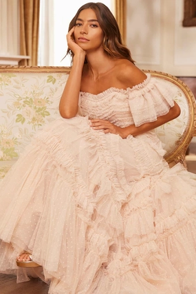 Elia Off-Shoulder Gown Relaxed Style Light Appeal