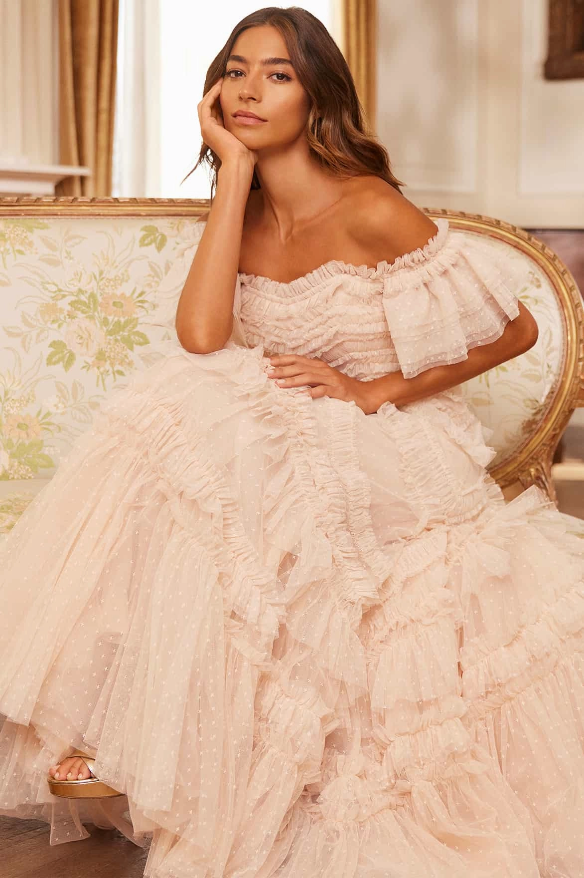 Elia Off-Shoulder Gown Relaxed Style Light Appeal