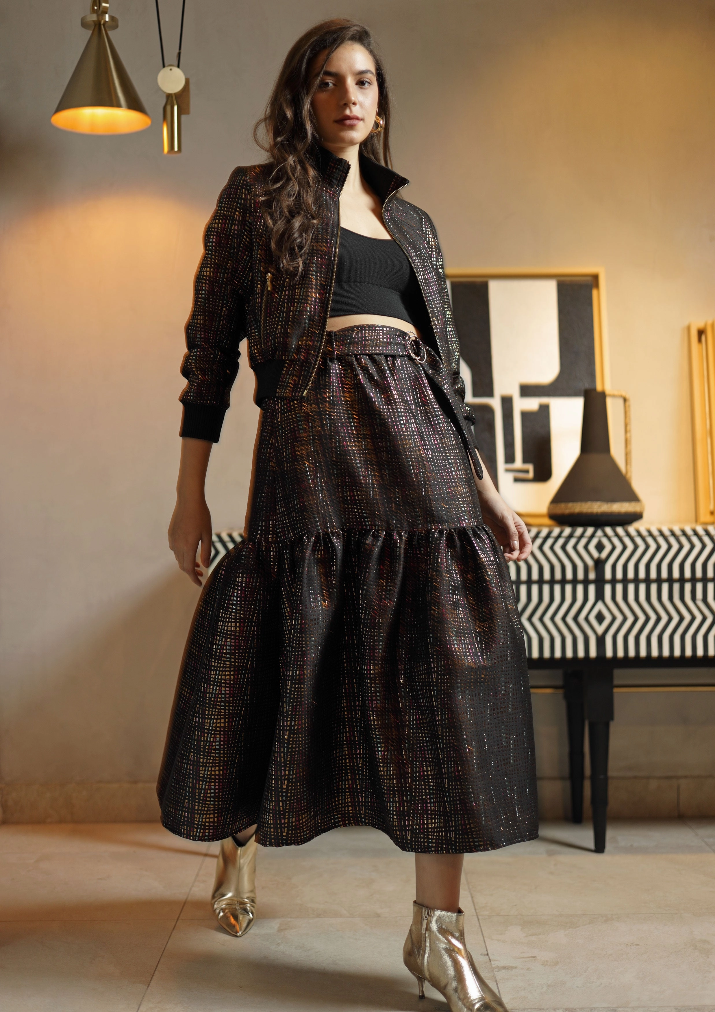 Belora Skirt in Black Fashion Style Creative Layering