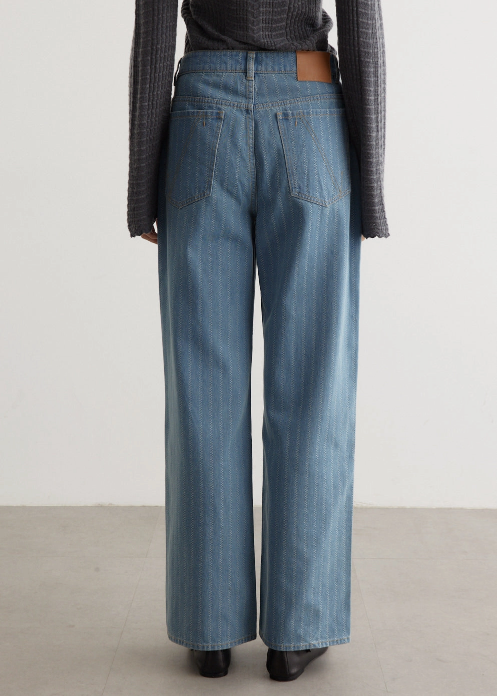 Rugged Style Crash Baggy Stripe Jeans Home Comfort Weekend Warrior Tagless Design