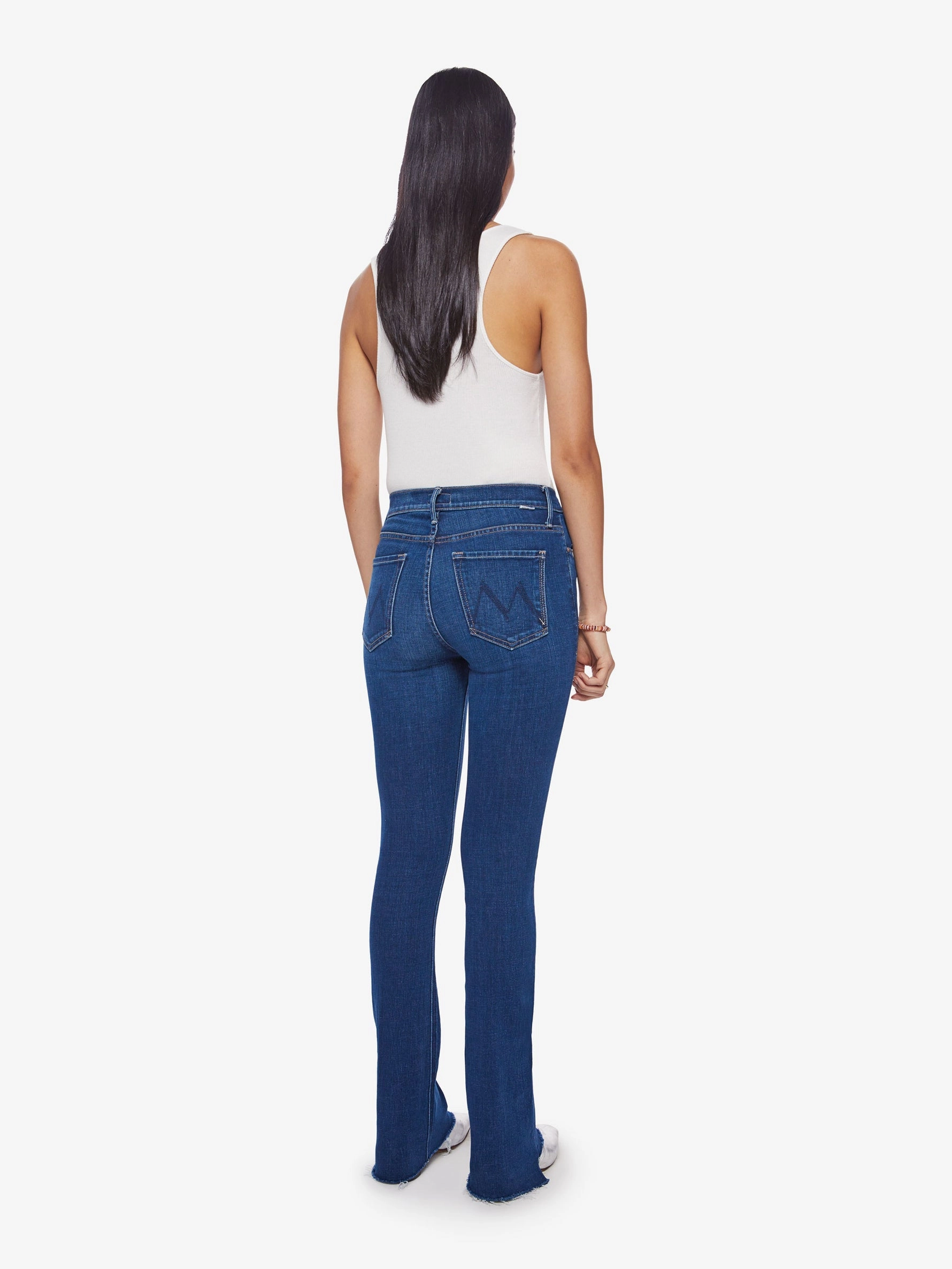 Vibrant Bold Look Street Fashion Cropped length Runaway Step Fray in Groovy