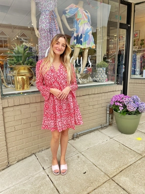 Minimalist feel Rye Dress Cranberry Splash