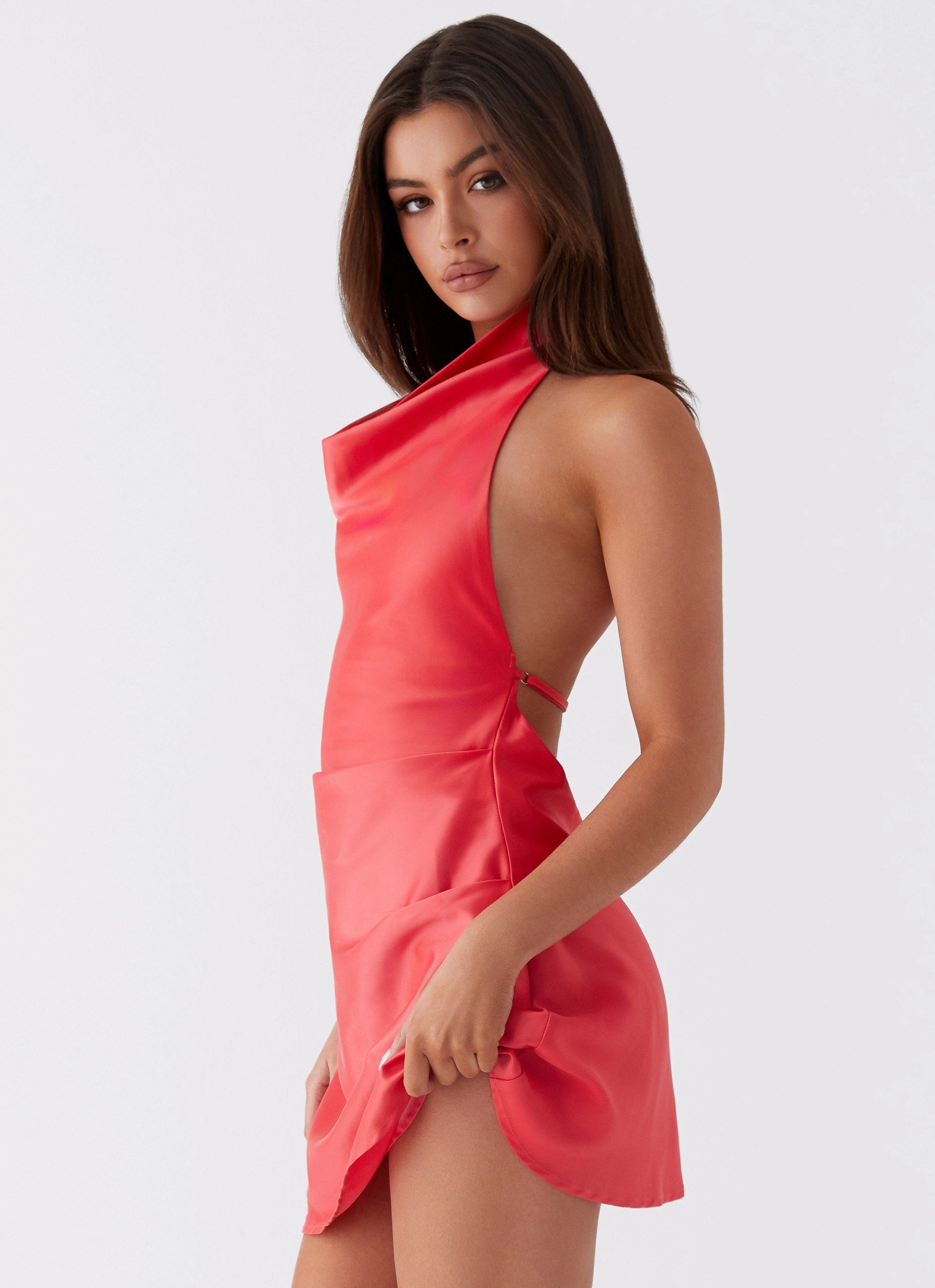 Petite-Size Sabina Mini Dress - Red