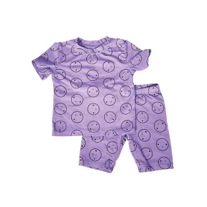 SALE Lilac Short Sleeved Happy Pajamas