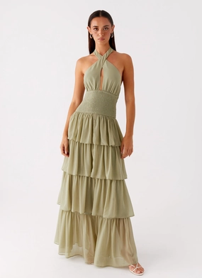 Salma Maxi Dress - Sage Travel Staple