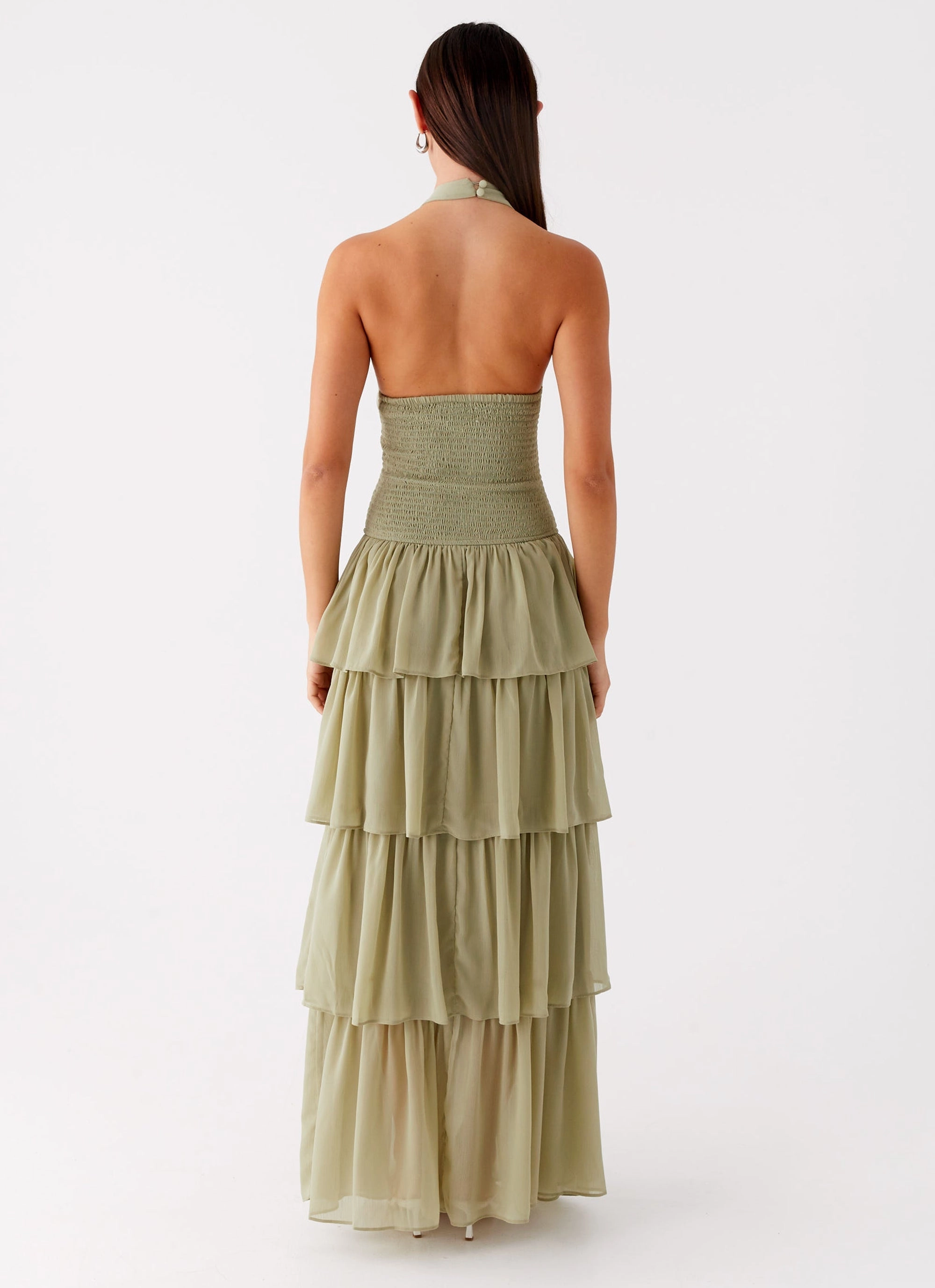 Salma Maxi Dress - Sage Flower Grace