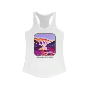 San Juan River, Utah Women's Ideal Racerback Tank