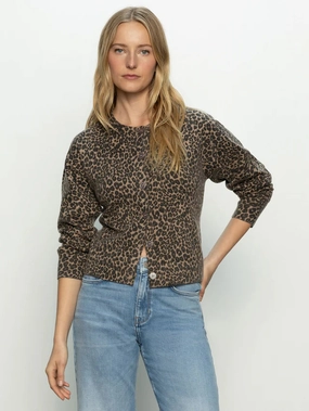 Moisture Wicking Material Sanctuary Must-Have Leopard Print Cardi