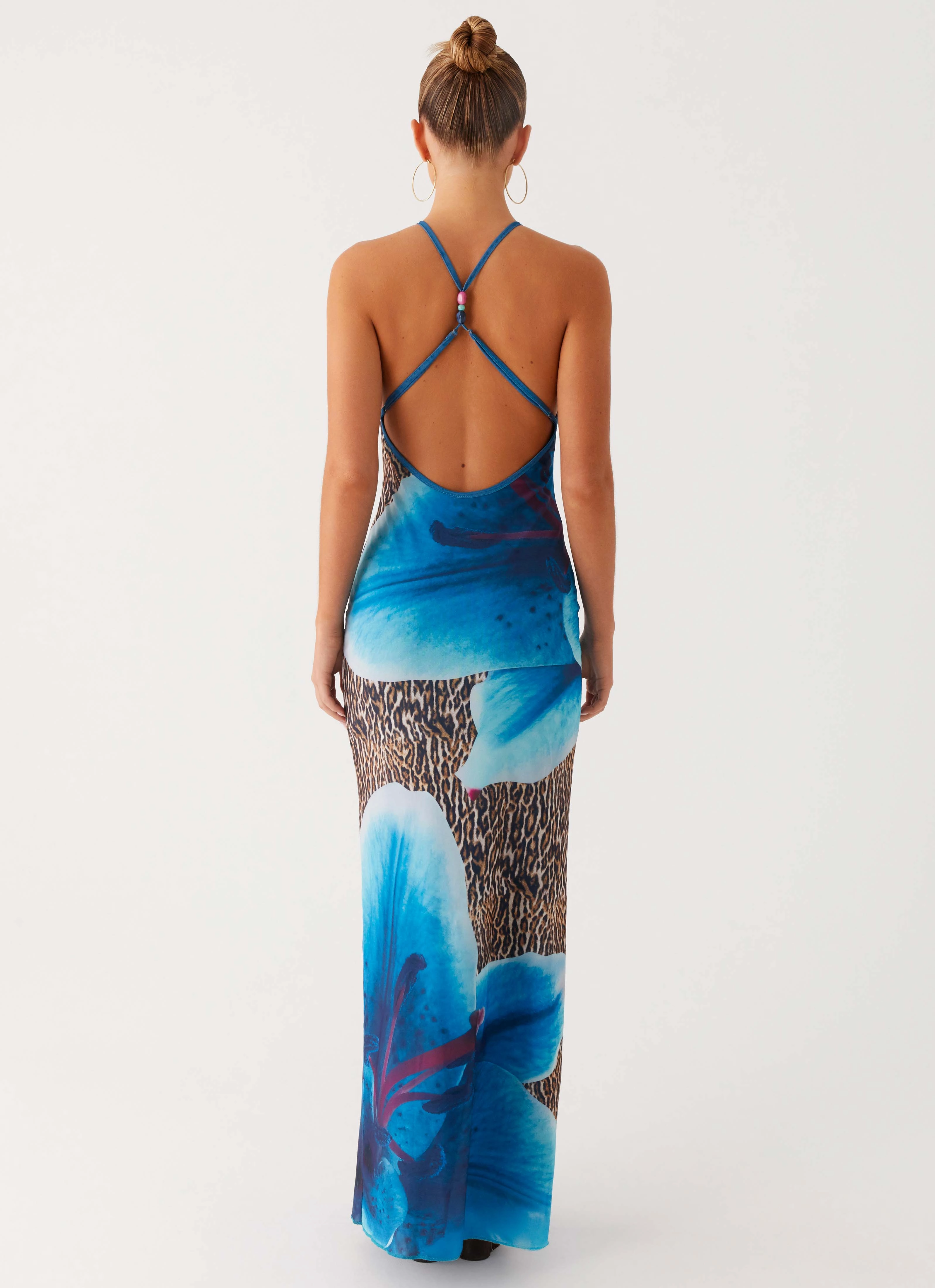Office Friendly Sandy Siren Maxi Dress - Cheetah Floral