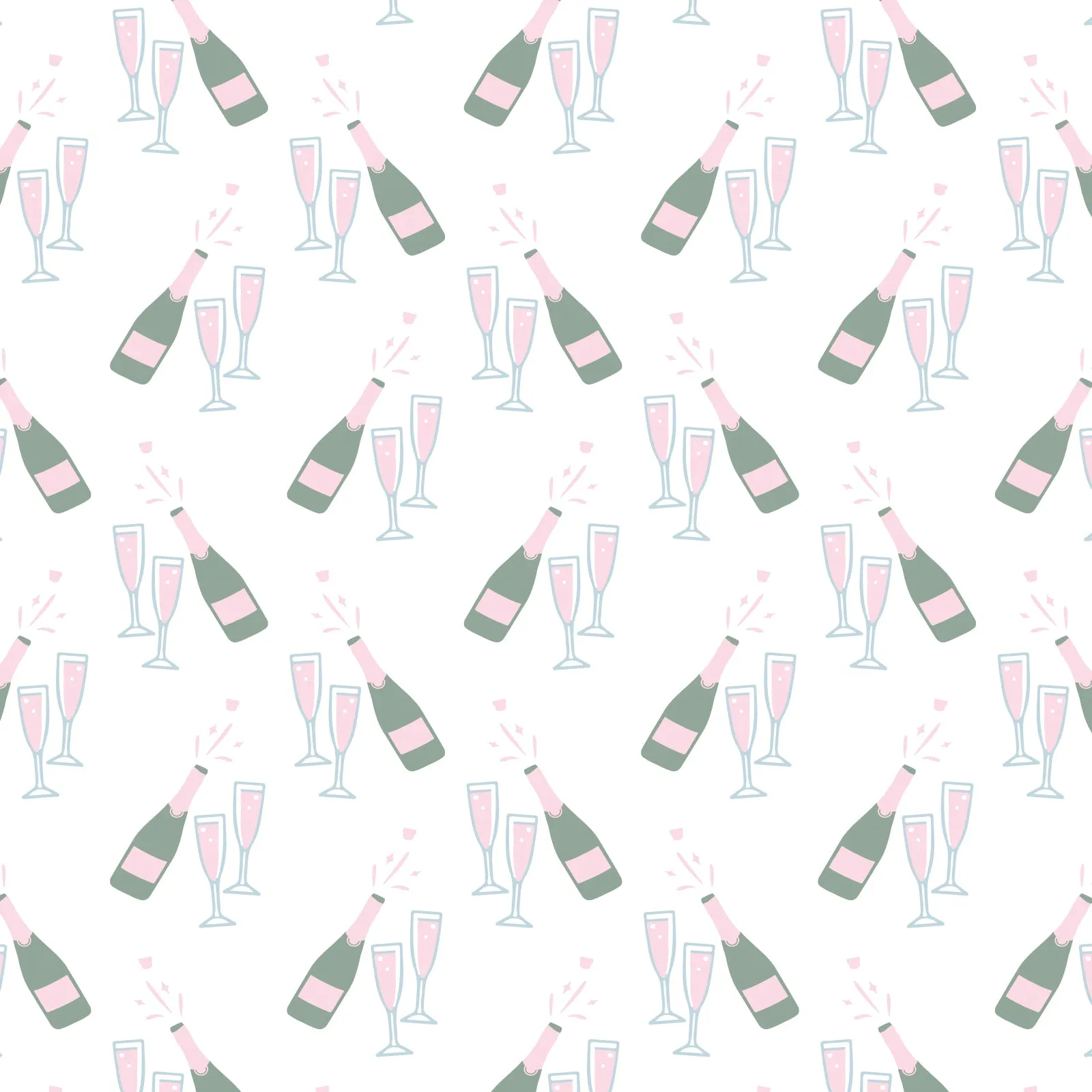 Sassy Women's Cheers to Champagne Pima Cotton Spa Wrap Robe