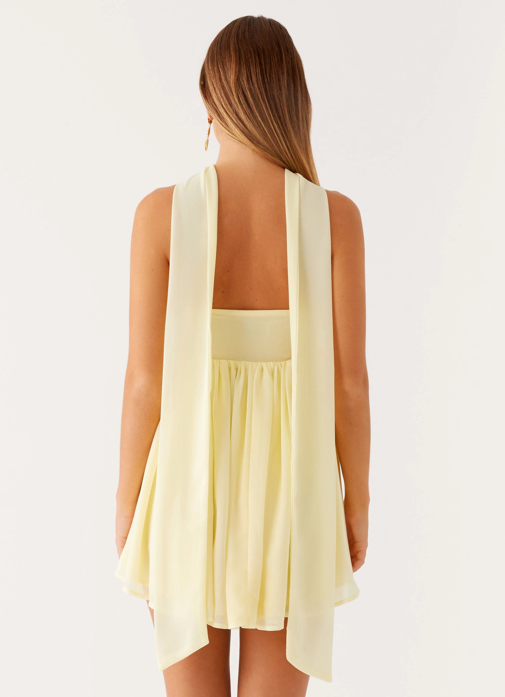 Cozy Flex Saturn Mini Dress - Yellow