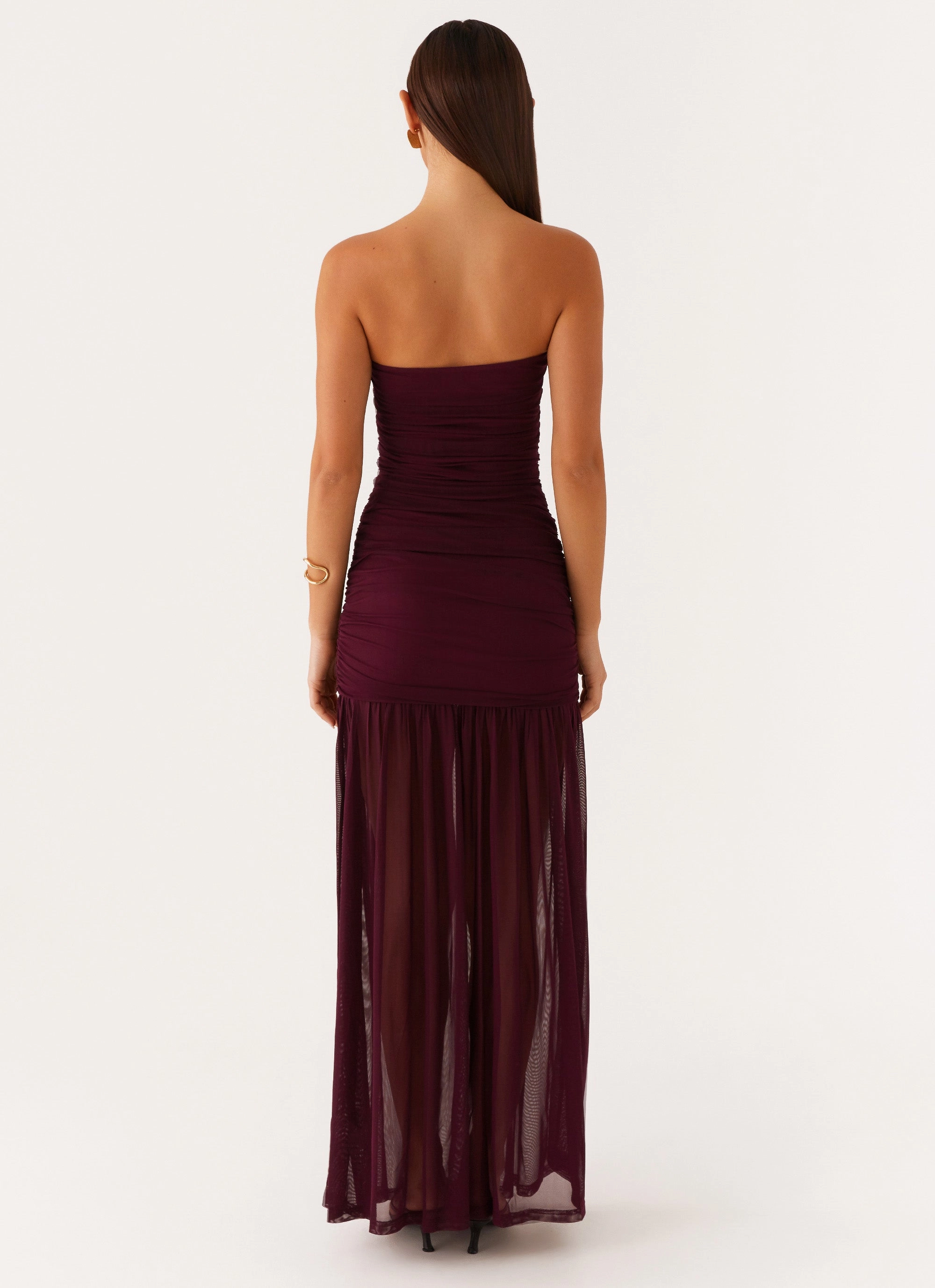 Savaya Maxi Dress - Mulberry Simple Profile Chic and Elegant