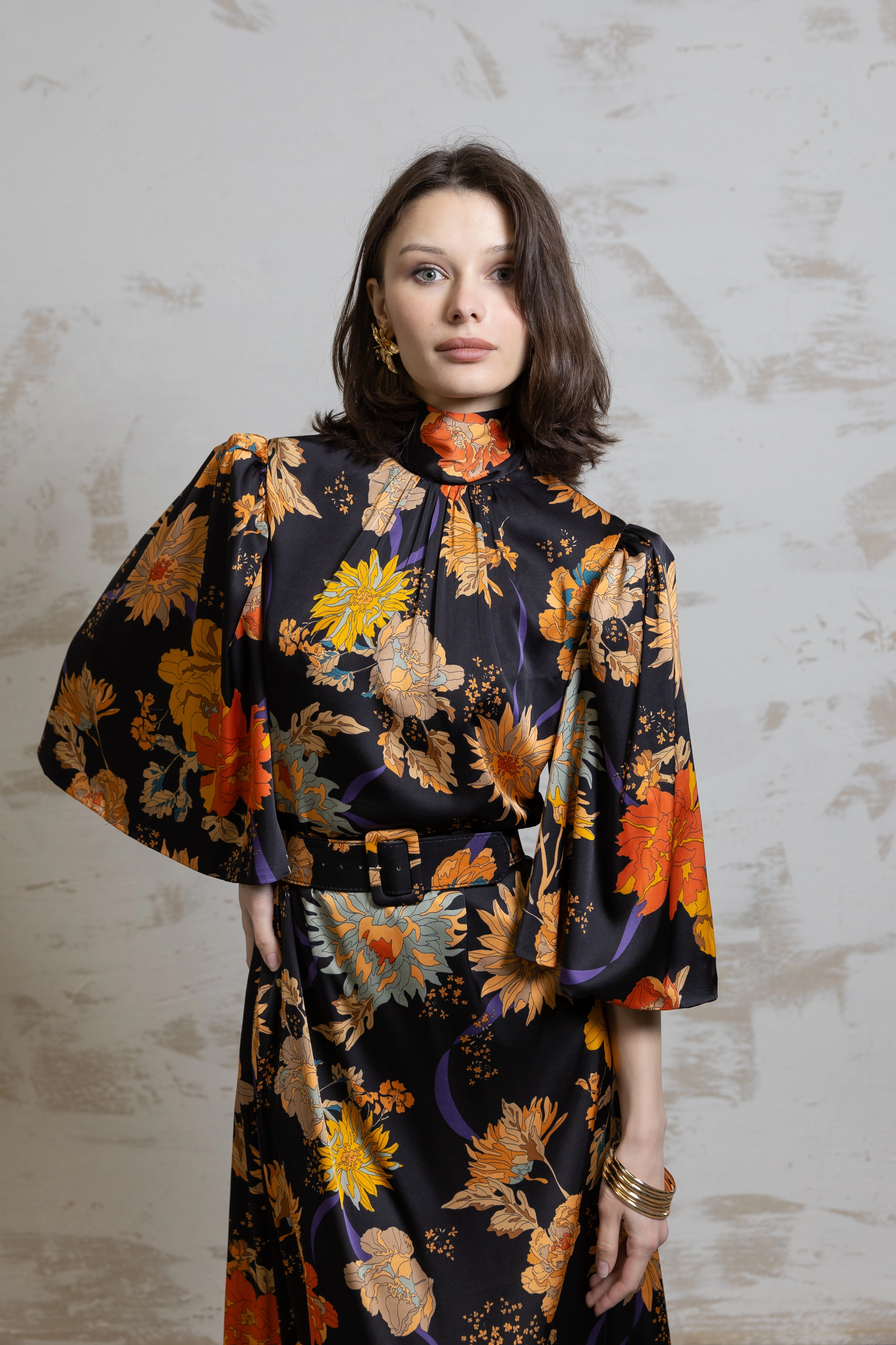 Scarlette Midi Floral Dress Polished Wear
