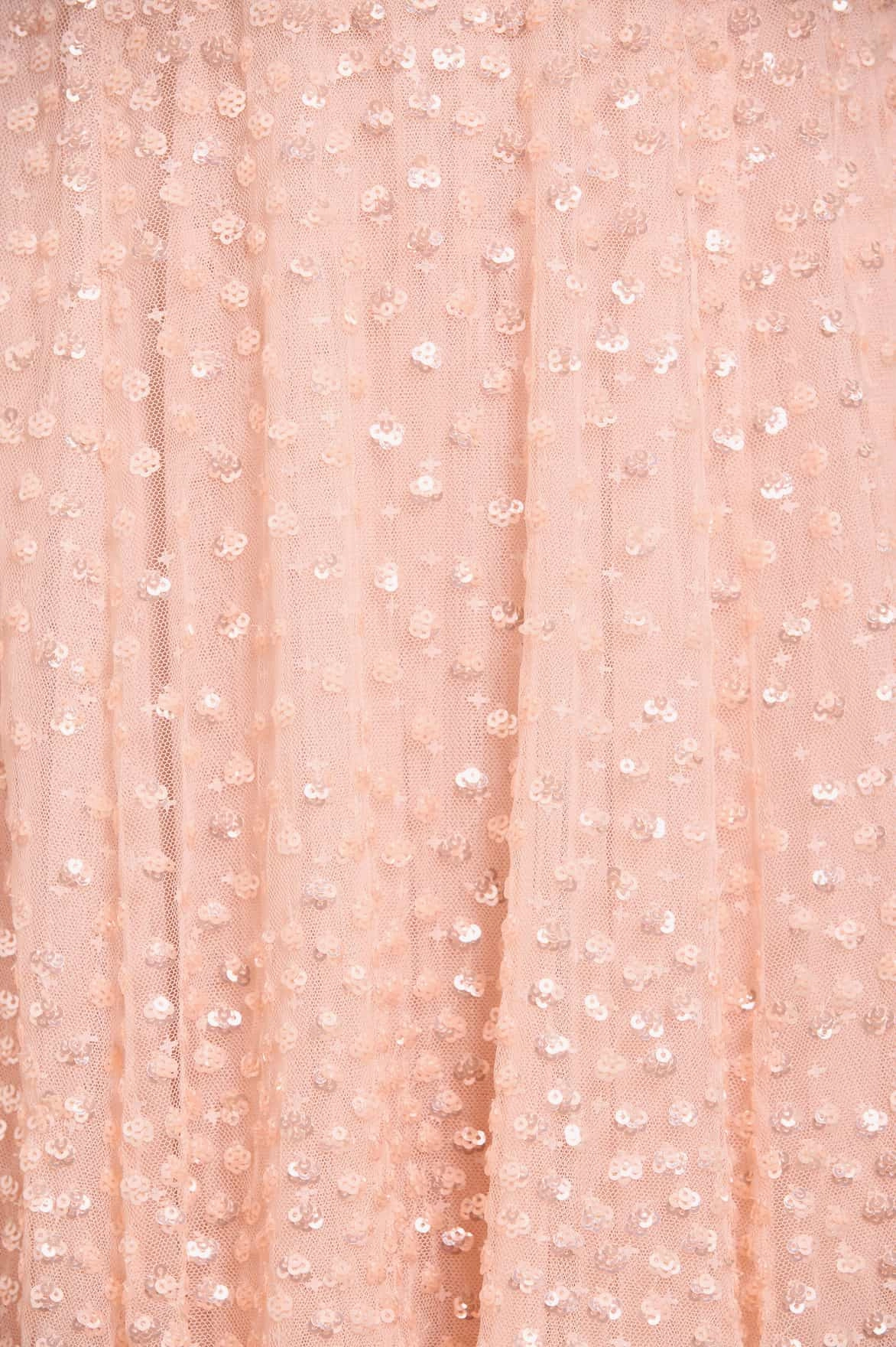 Scatter Dot Round Neck Short Sleeve Ankle Gown Smooth Texture Quick Layer