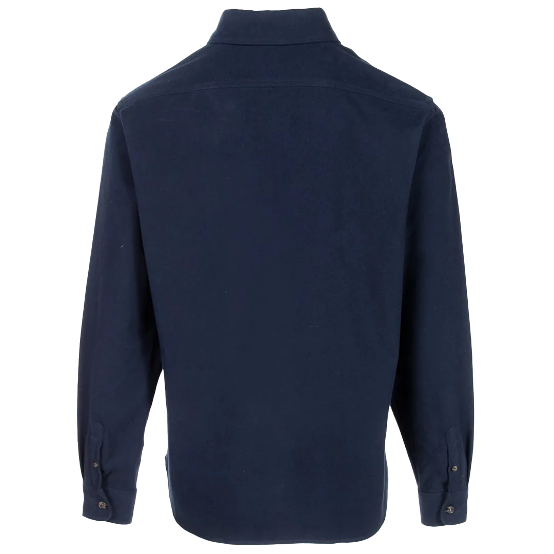 Schott NYC - Cotton Flannel Shirt - Navy