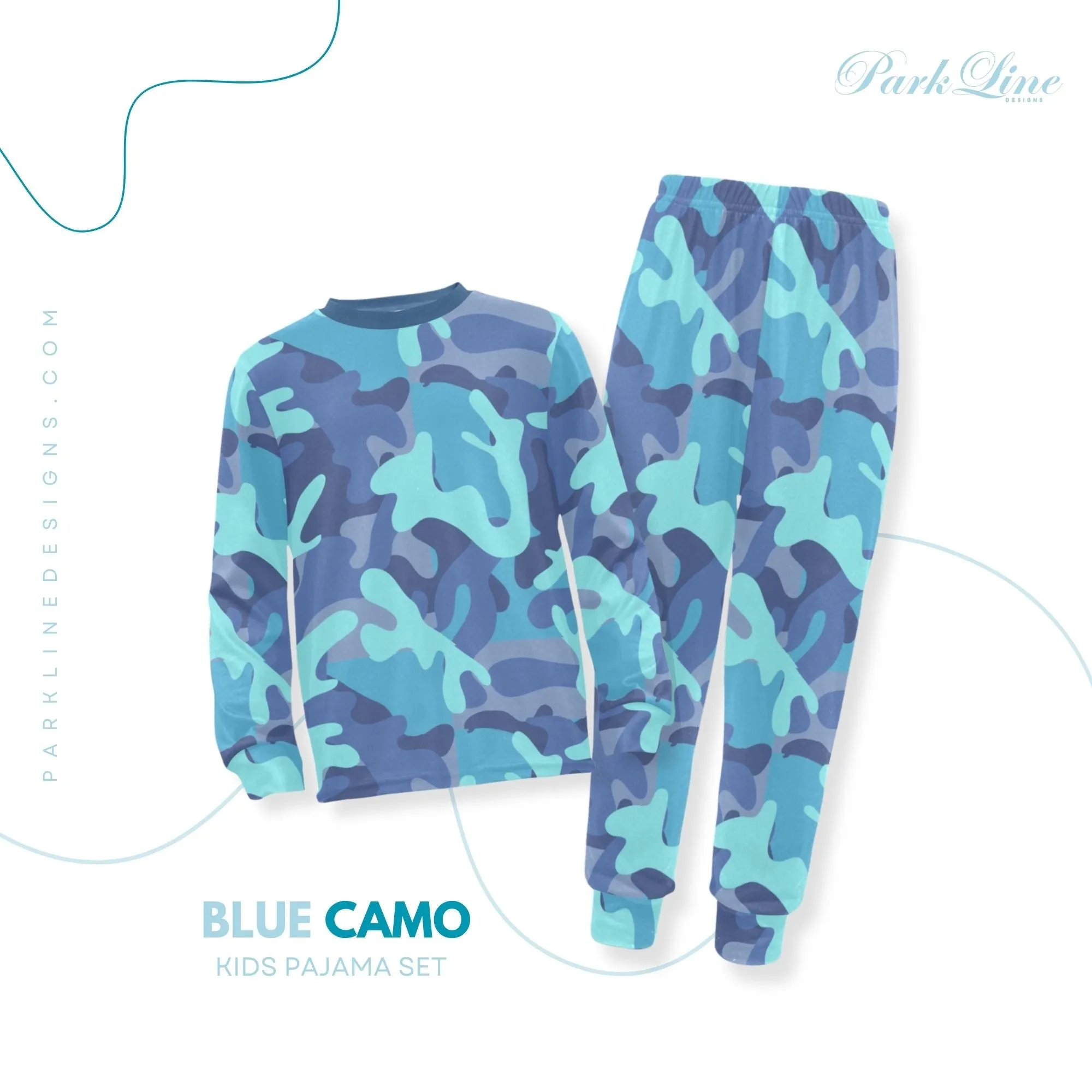 Sea Friends Boys' Pajama Set | Marine-Themed Design | Crew Neck Long Pajama Set | Soft Long Sleeve Sleepwear for Lounging and Relaxing
