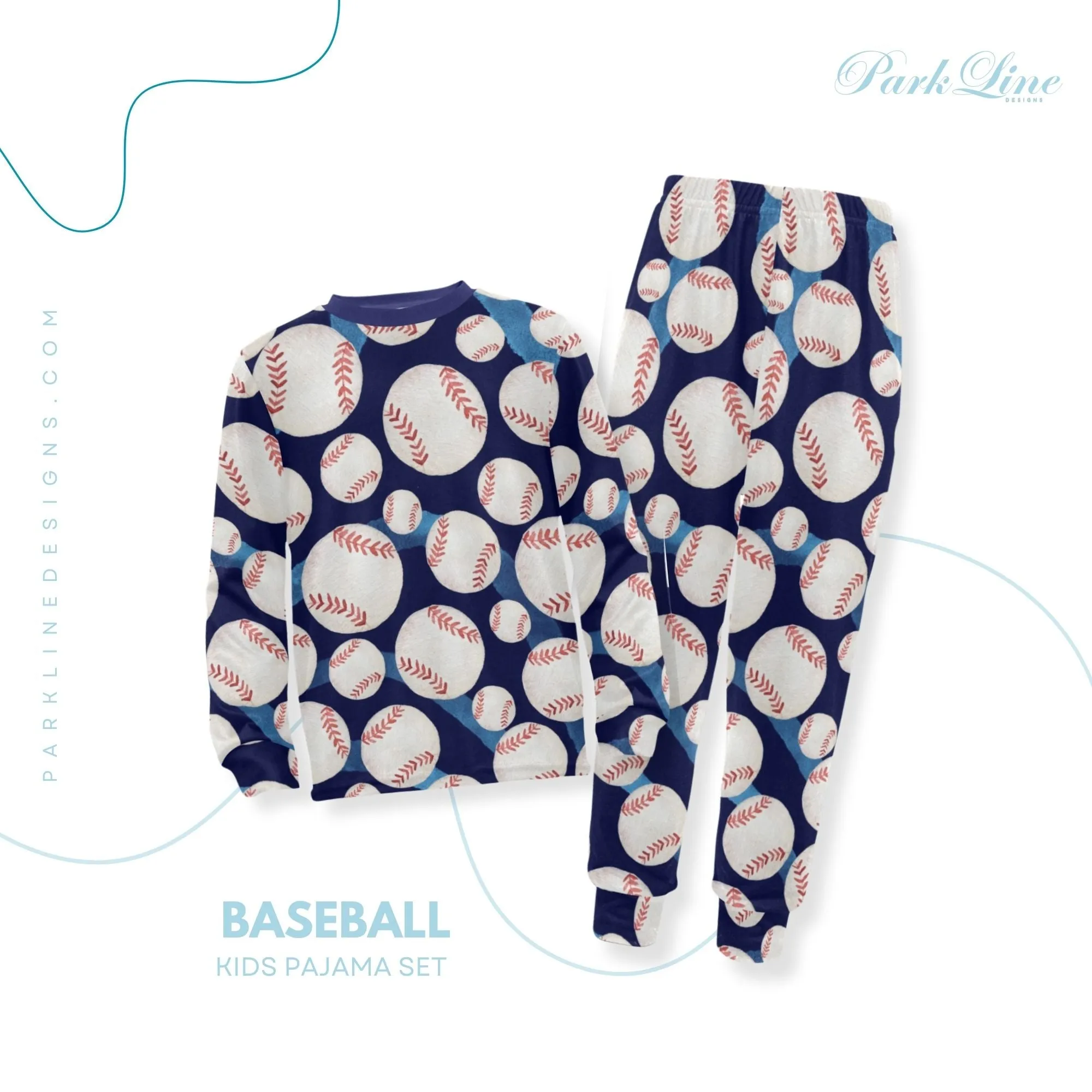 Sea Friends Boys' Pajama Set | Marine-Themed Design | Crew Neck Long Pajama Set | Soft Long Sleeve Sleepwear for Lounging and Relaxing