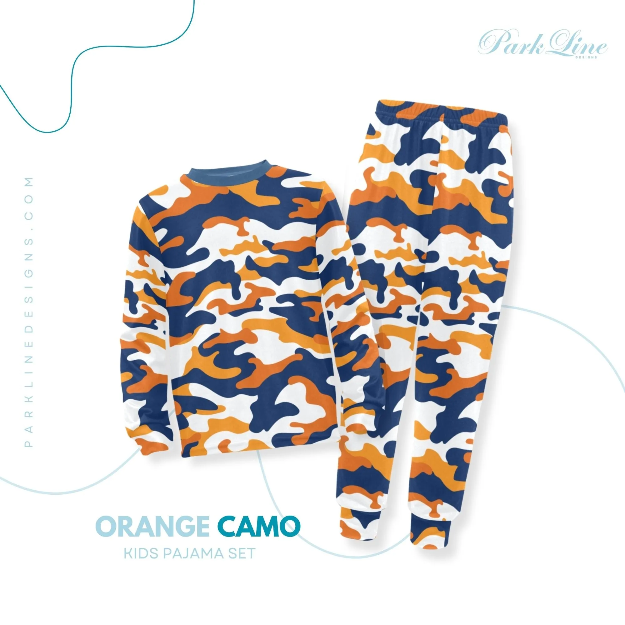 Sea Friends Boys' Pajama Set | Marine-Themed Design | Crew Neck Long Pajama Set | Soft Long Sleeve Sleepwear for Lounging and Relaxing