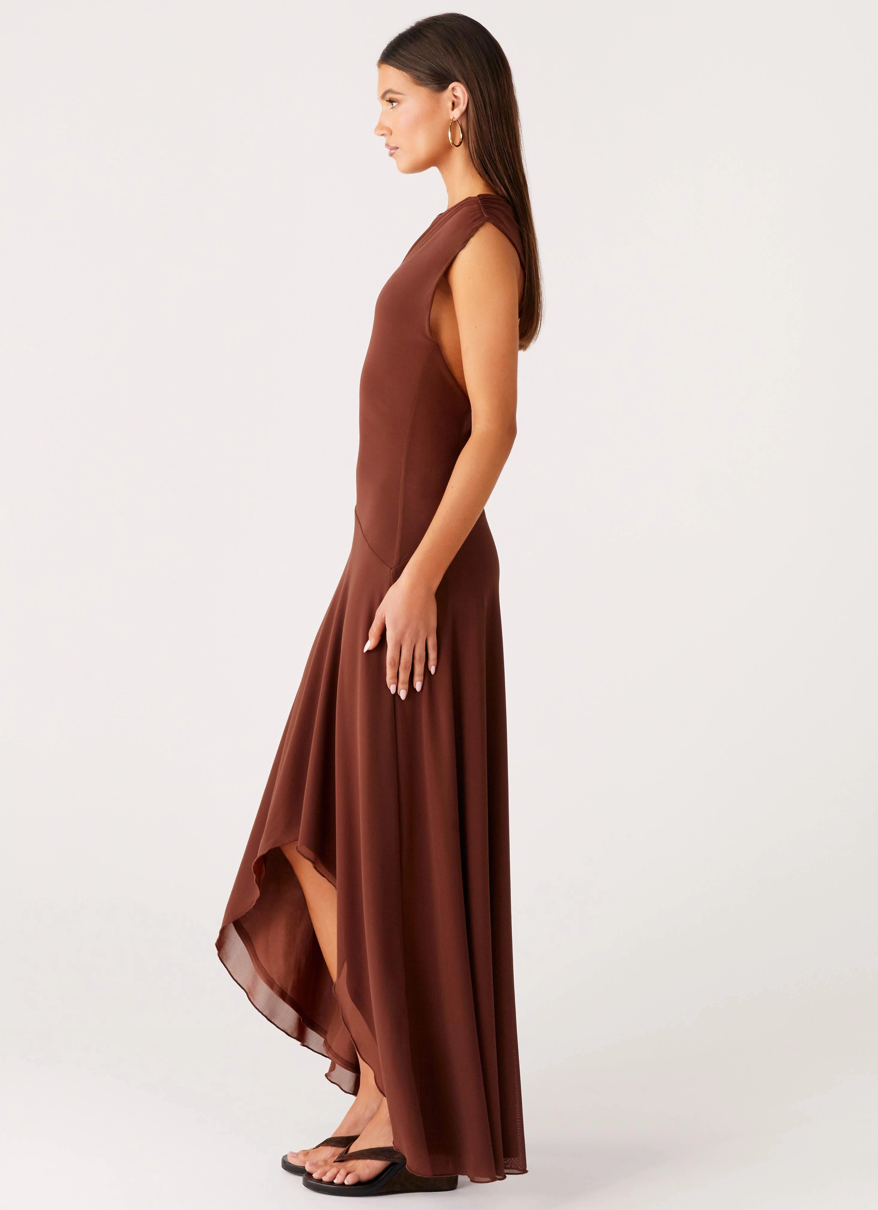 Danika Maxi Dress - Chocolate Vibrant Light Casual maxi dress