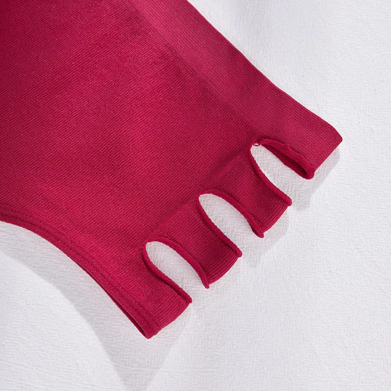 Seamless Sculpt: High-Waist Shaping & Tied Hollow Panty