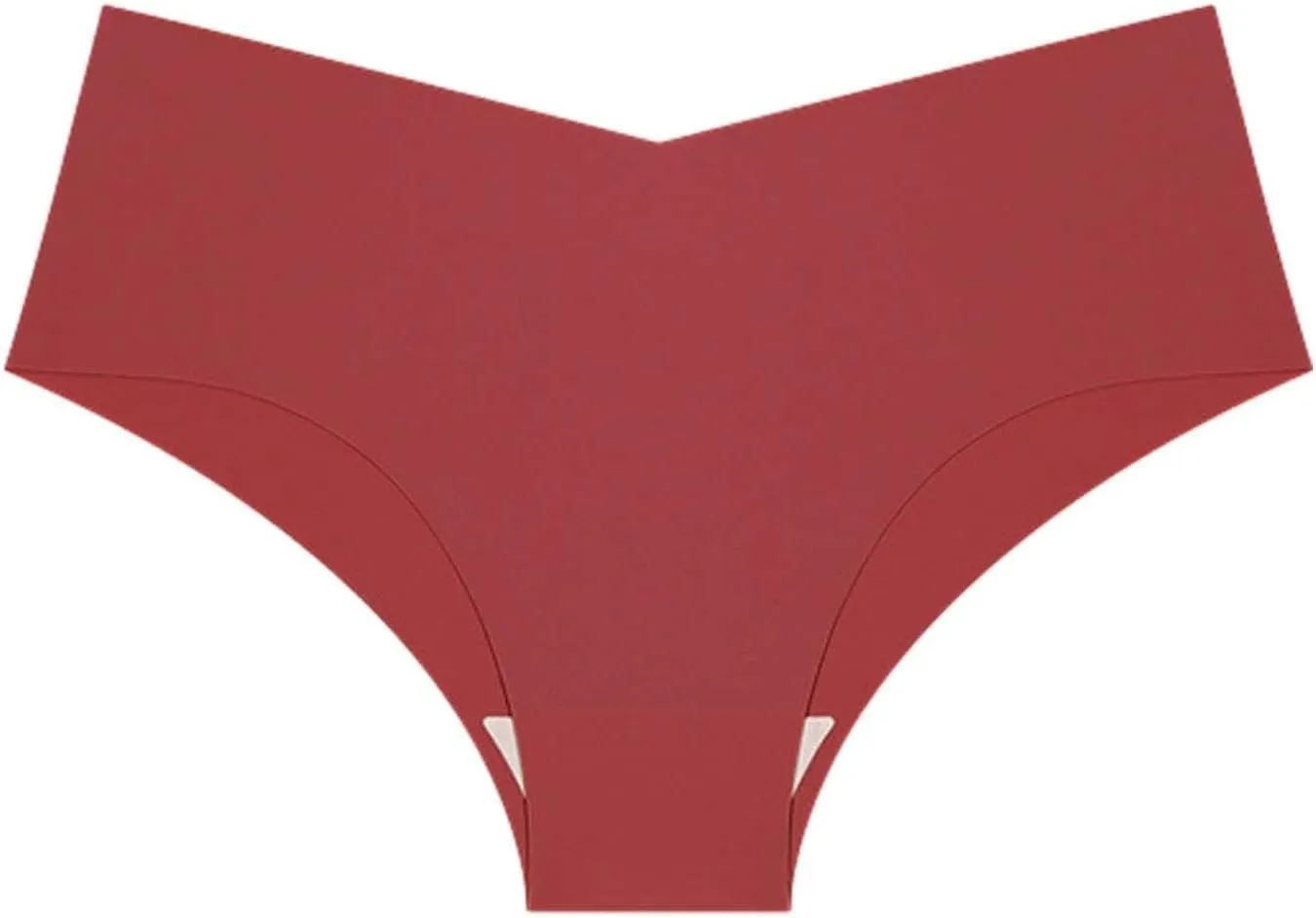 Seamless Underpants for Women V-Shape Underwear Soft Briefs Ladies Stretch No Show Bikini Panties Hipster 3-Pack