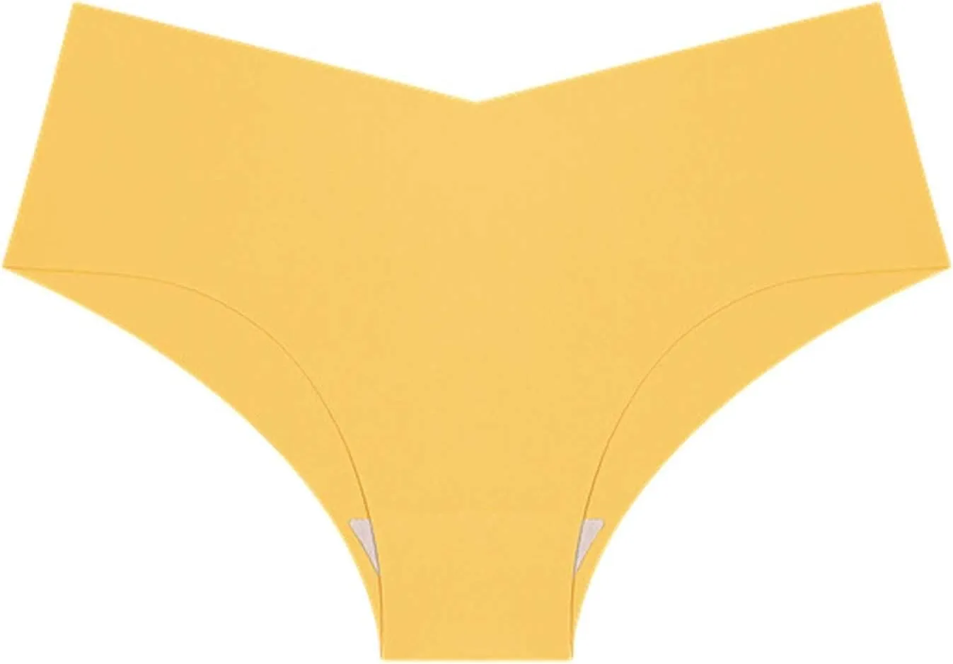 Seamless Underpants for Women V-Shape Underwear Soft Briefs Ladies Stretch No Show Bikini Panties Hipster 3-Pack