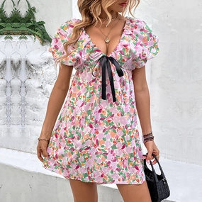 DEEP V SEXY DRESS_CWDSD3493 Shine Soft