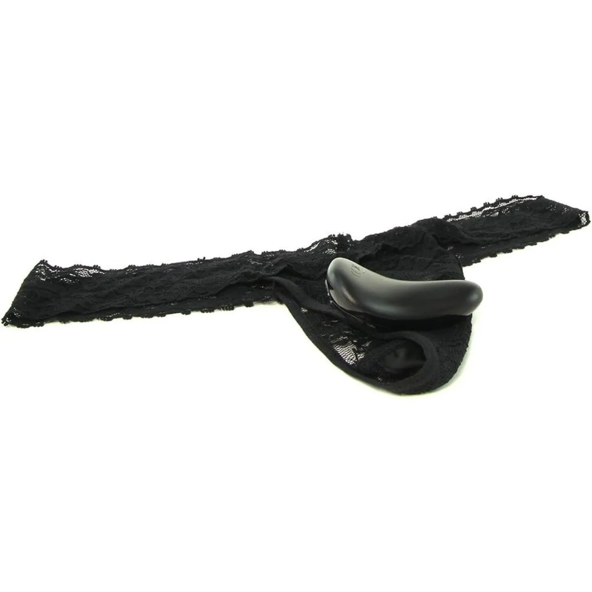 Secrets Vibrating Panties Remote Control Vibrating Lace Thong Black