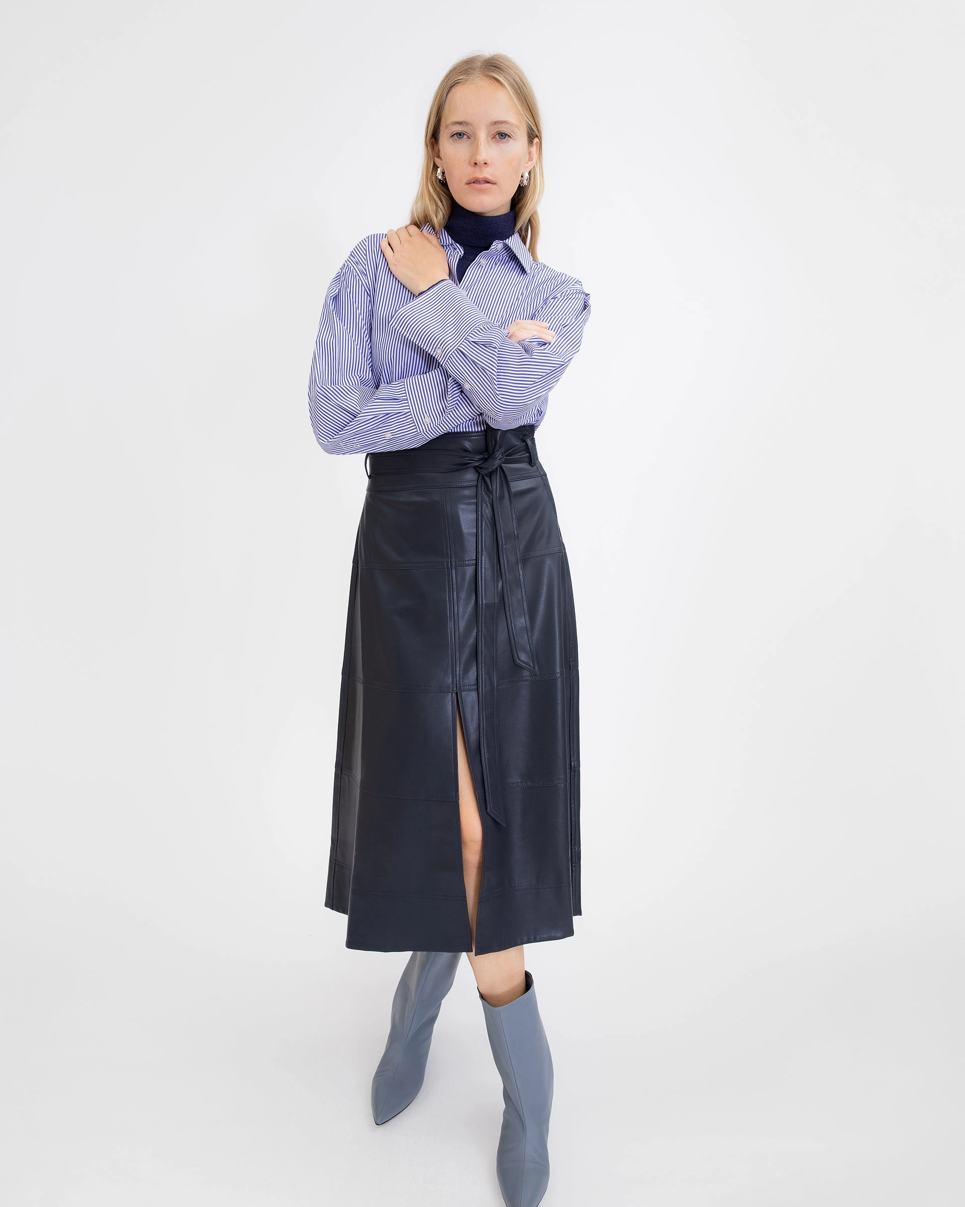 Smart Utility Vegan Leather Hudson Skirt