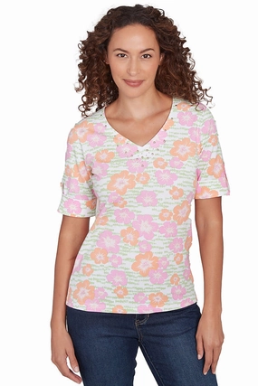 Comfy Layer I Pink I Can Hibiscus Top