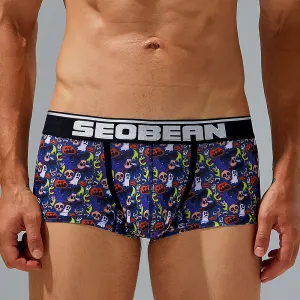 Seobean christmas men's panties hibin boxers briefs print