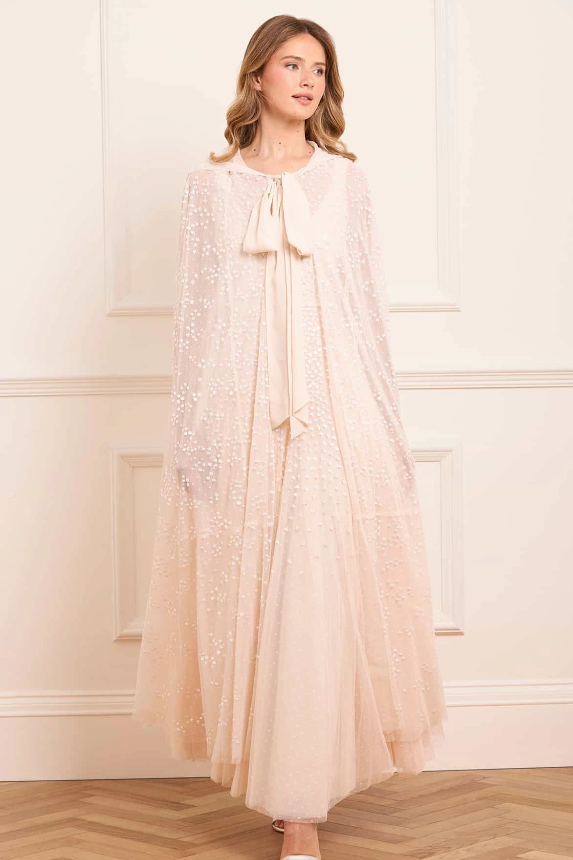 Sequin Cascade Cami Plunge Gown Simplistic Mood Breeze Grace