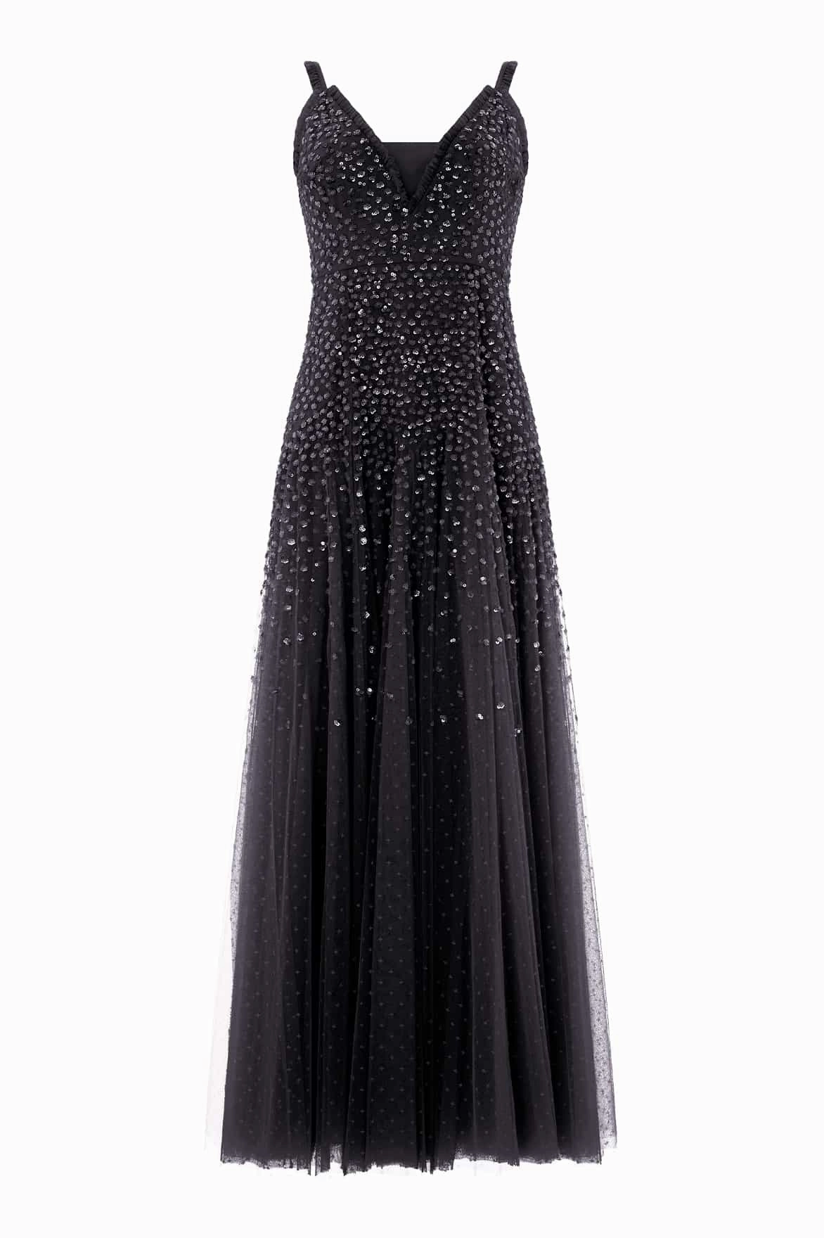 Everyday Layers Body Positive Sequin Cascade Cami Plunge Gown