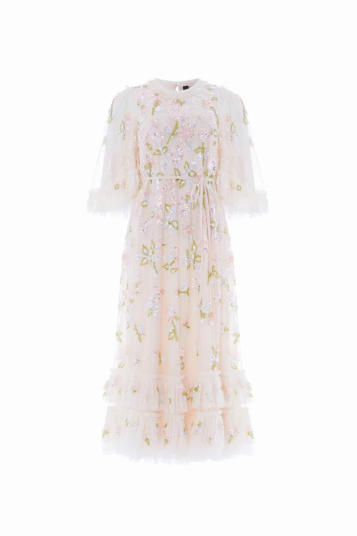 Sequin Dandelion Gloss Ballerina Dress Polite Color