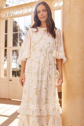 Sequin Dandelion Gloss Ballerina Dress Office Layer