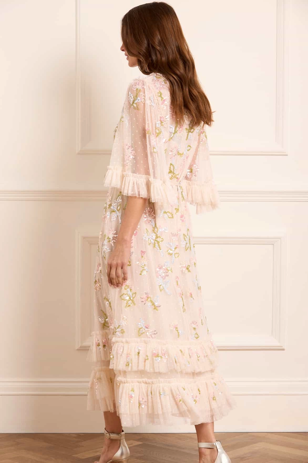 City Mood Sequin Dandelion Gloss Ballerina Dress