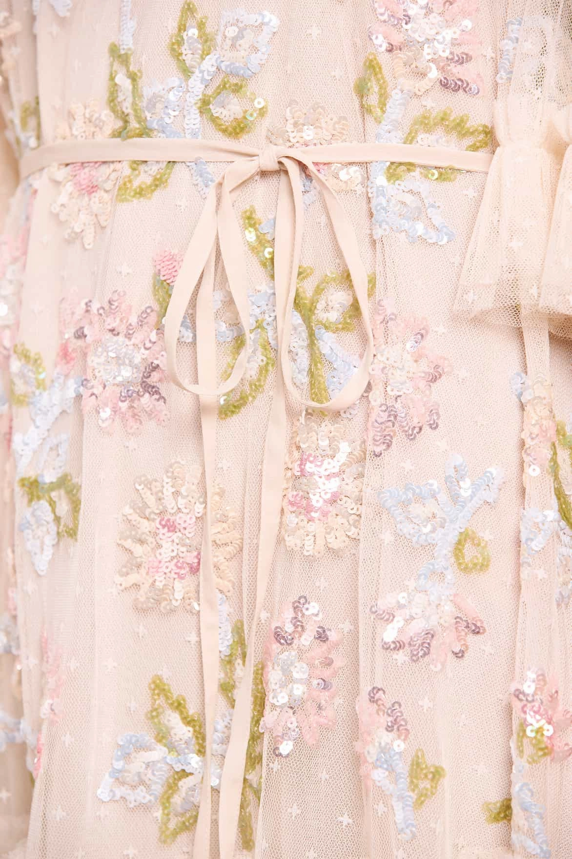Perfect Look Timeless Comfort Wear Sequin Dandelion Gloss Mini Dress