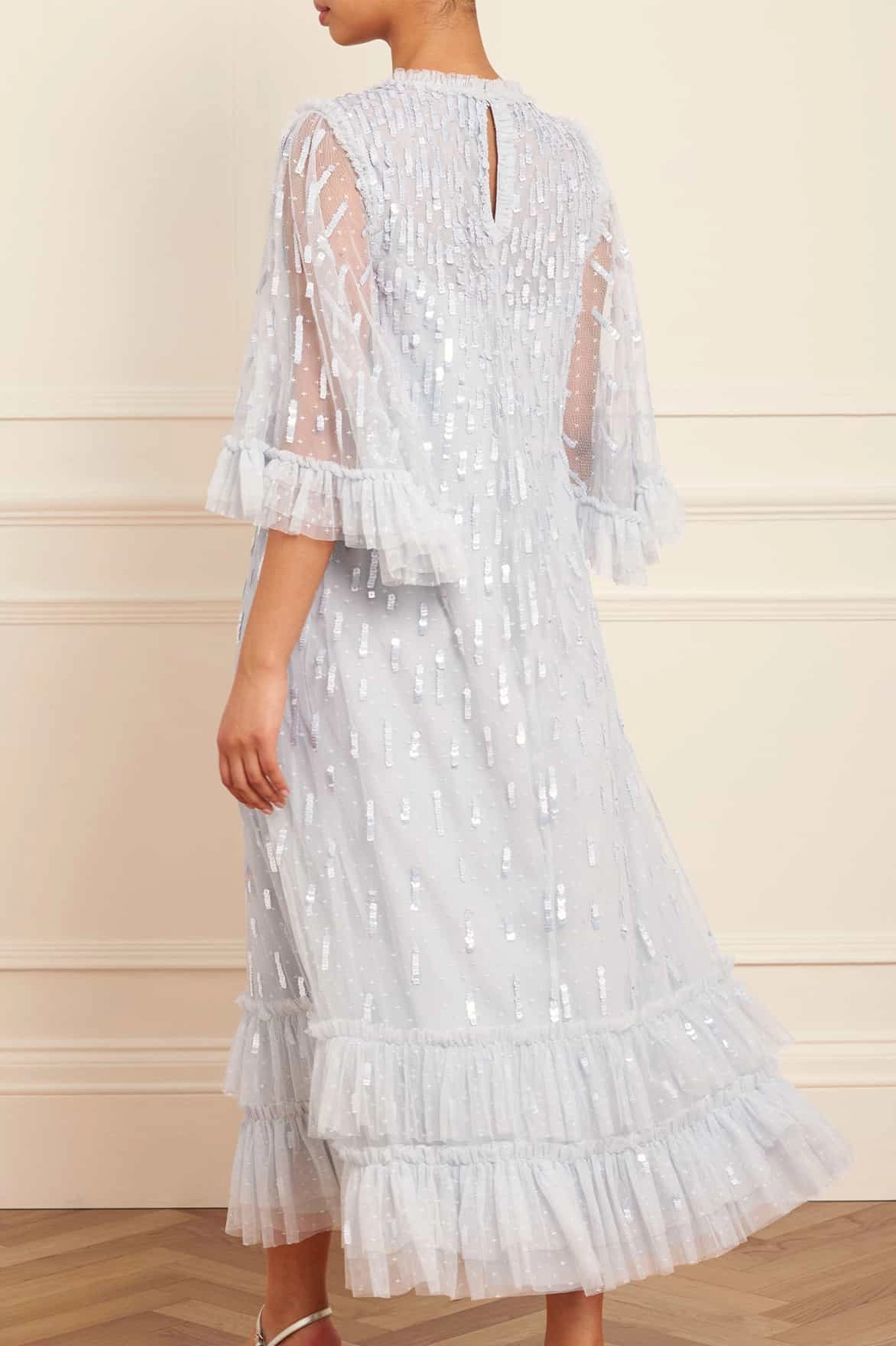 Light Blend Neutral Mood Sequin Dash Ballerina Dress