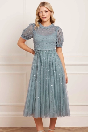 Mid layer Sequin Giselle Smocked Ballerina Dress