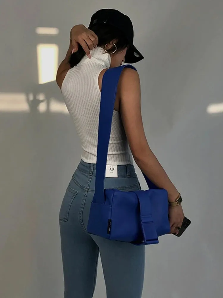 Sexy Knit Turtleneck Crop Top - Backless Sleeveless Camisole for Women, Summer Casual Fashion Vest