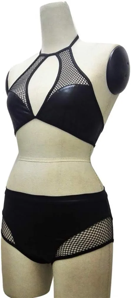 Sexy Lingerie Cutout Teddy Lace Crochet Embroidery Strap Ladies Lingerie Sexy Womens Clothes Panty Bra Set for