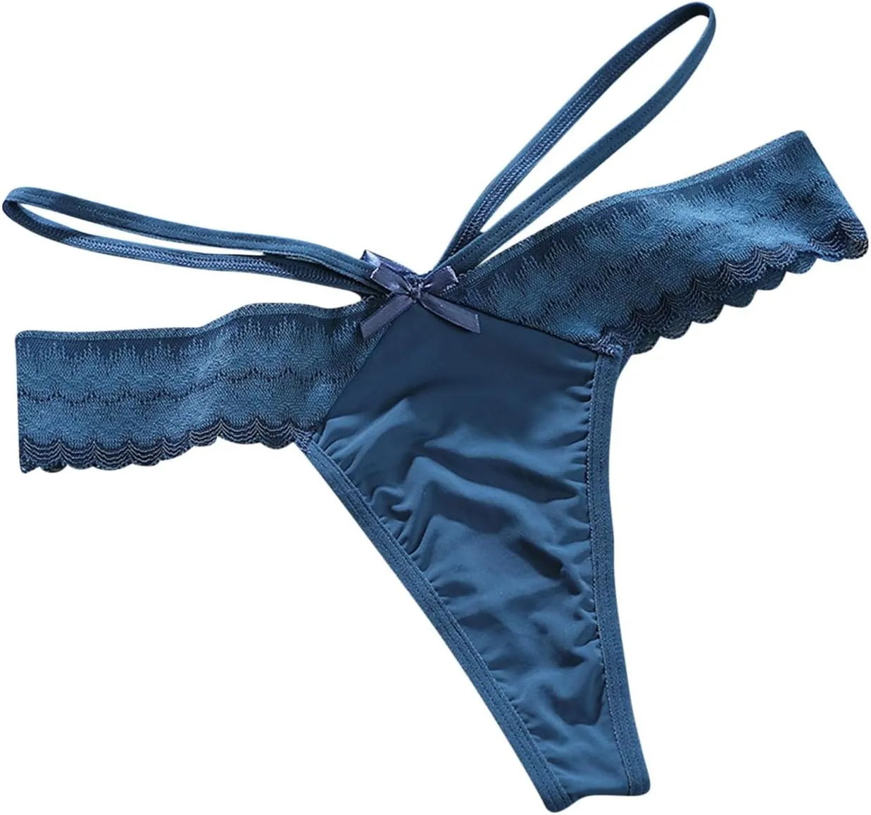 Sexy Panties for Women Two Line Elastic Comfy G-String Thongs Low Waist Briefs Casual Everyday Bikini Underpants