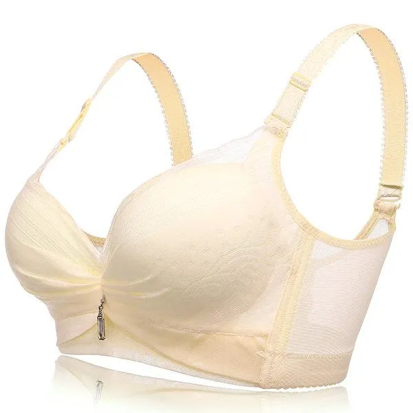 Sexy Push Up Lace-trim Lightly Lined Breathable Gather Bras