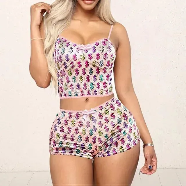 Sexy Women Strappy Pajama