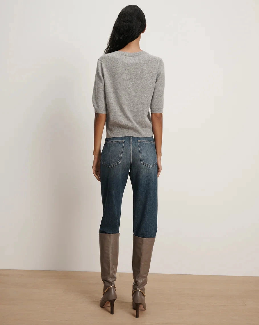 Thermal Regulation Technology Shana Cashmere Half Sleeve Sweater Heather Grey