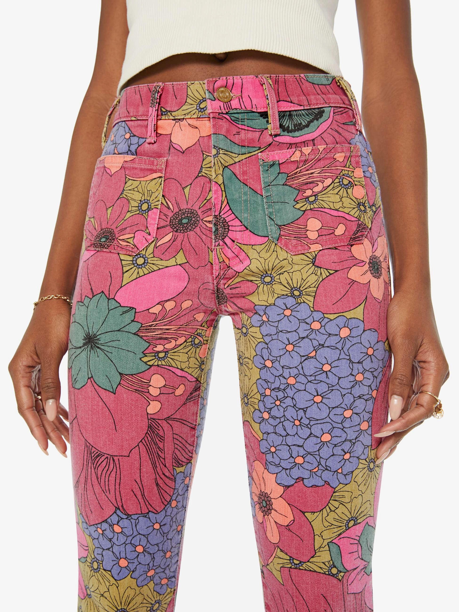 Patch Pocket Insider Flood in Psychic Floral Breathable Lining System