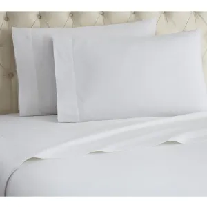 Shavel Micro Flannel Quality Sheet Set - Cal King Flat/Fitted Sheet 108x110/84x72x18" 2-Pillowcase 21x40" - White.