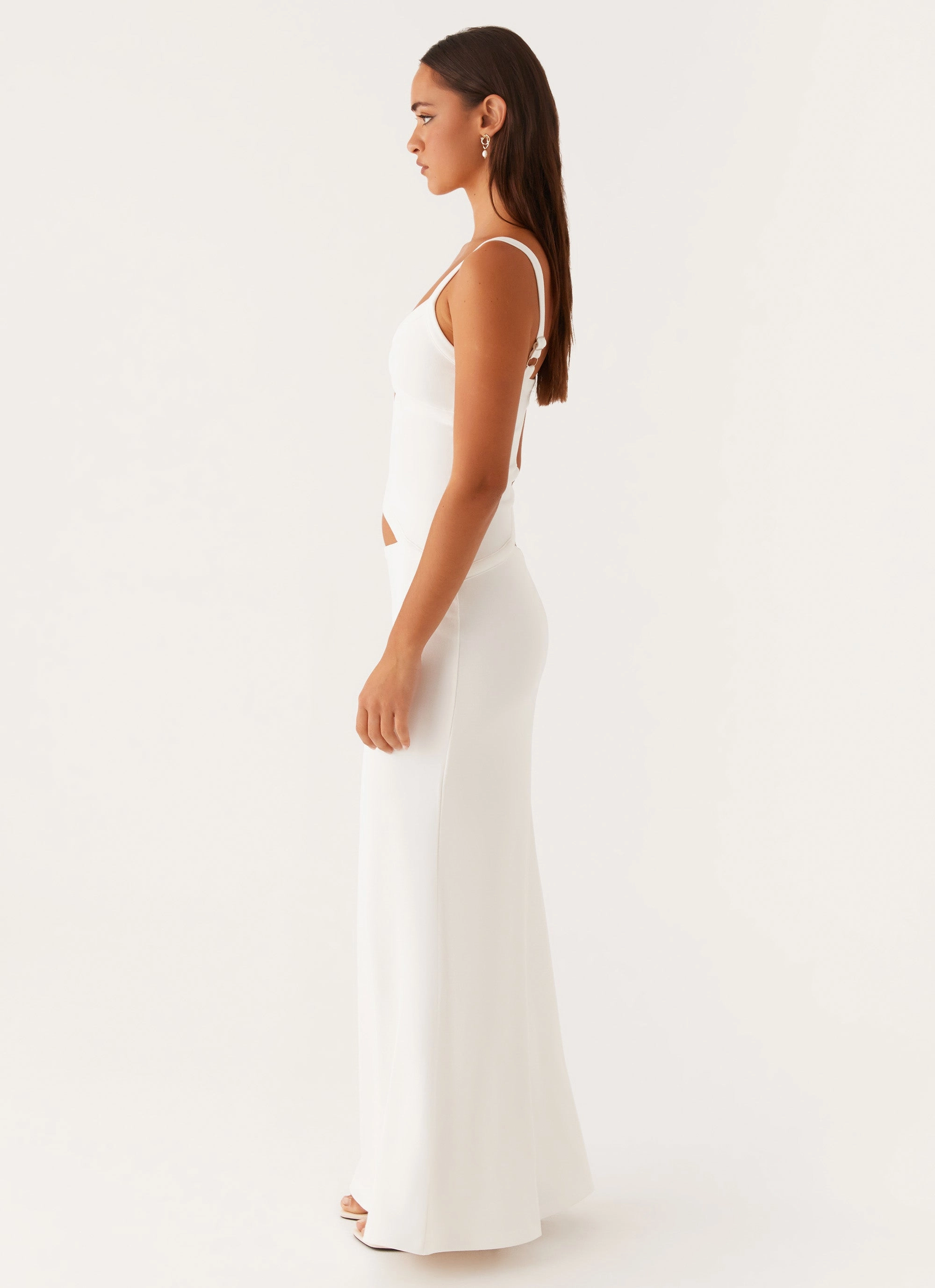 Jocelyn Maxi Dress - White Cool Simplicity