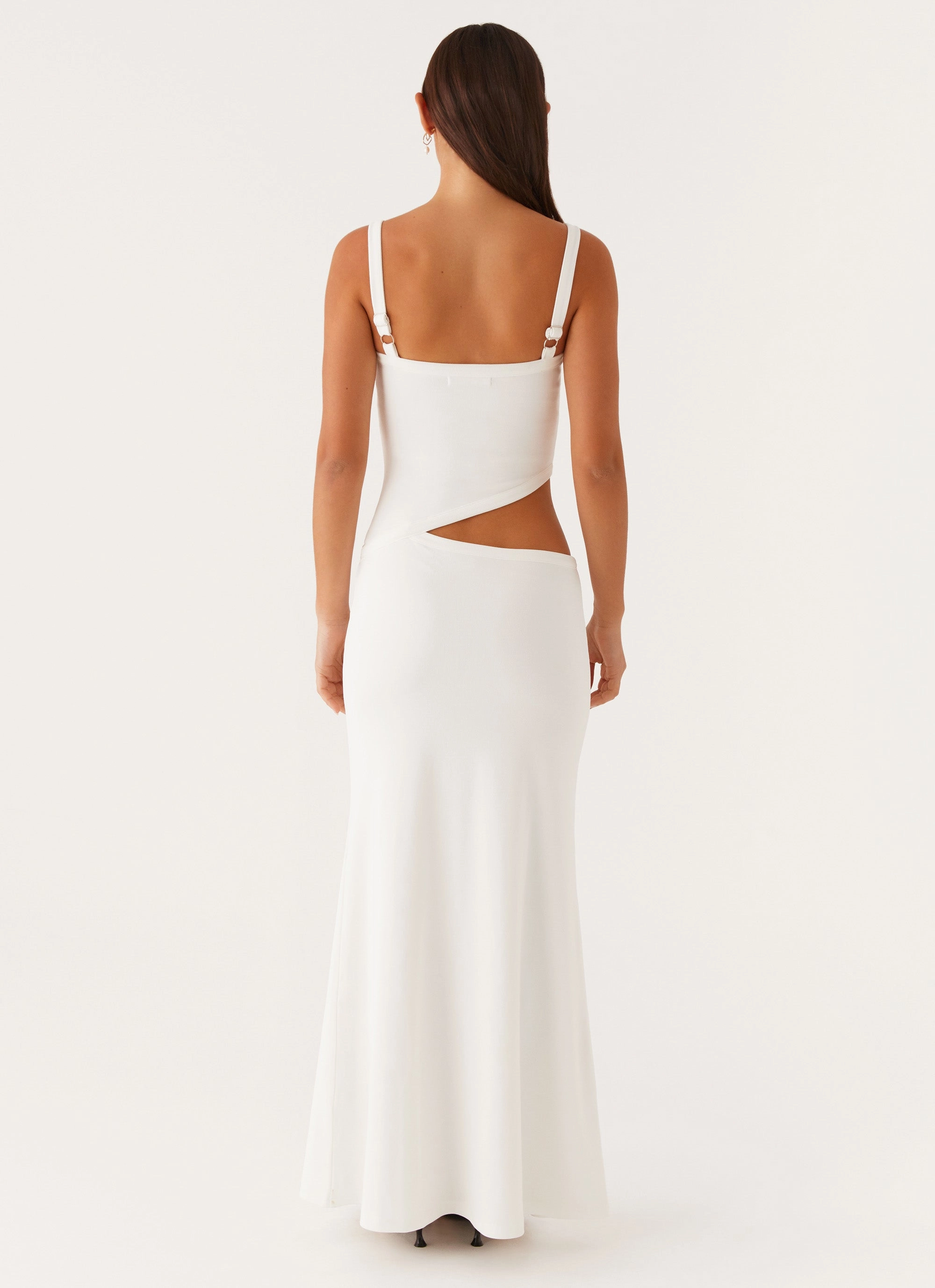 Relaxing Style Flattering Comfort Wear Jocelyn Maxi Dress - White