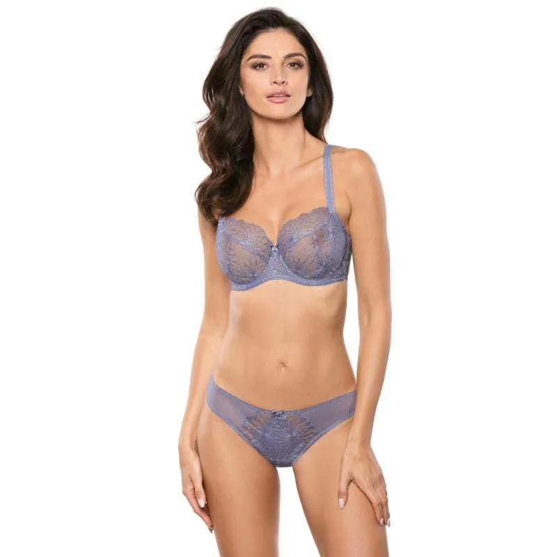 Sheer Embroidered Lace Thong Panty Gorteks Aspen